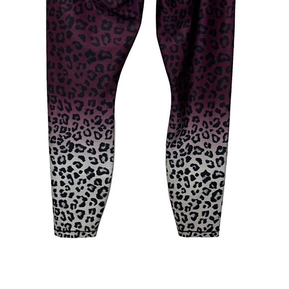 Good American Ombre Leopard Leggings Women’s Size Medium Cinched Waist - Picture 7 of 15
